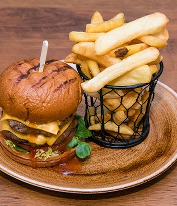 burger and fries image